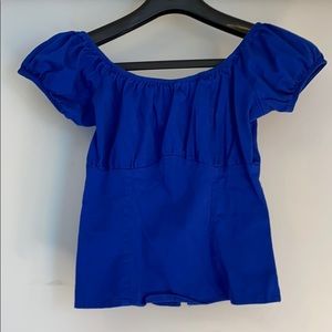 PUG Peasant Top Blue